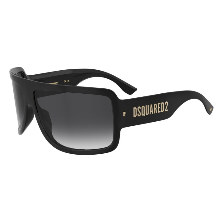 Lunettes de soleil Dsquared2 D2 0164/S Black / verres Dark Grey Shaded (807-9O)