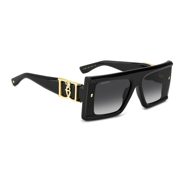 Lunettes de soleil Dsquared2 D2 0169/S Black / verres Dark Grey Shaded (807-9O)