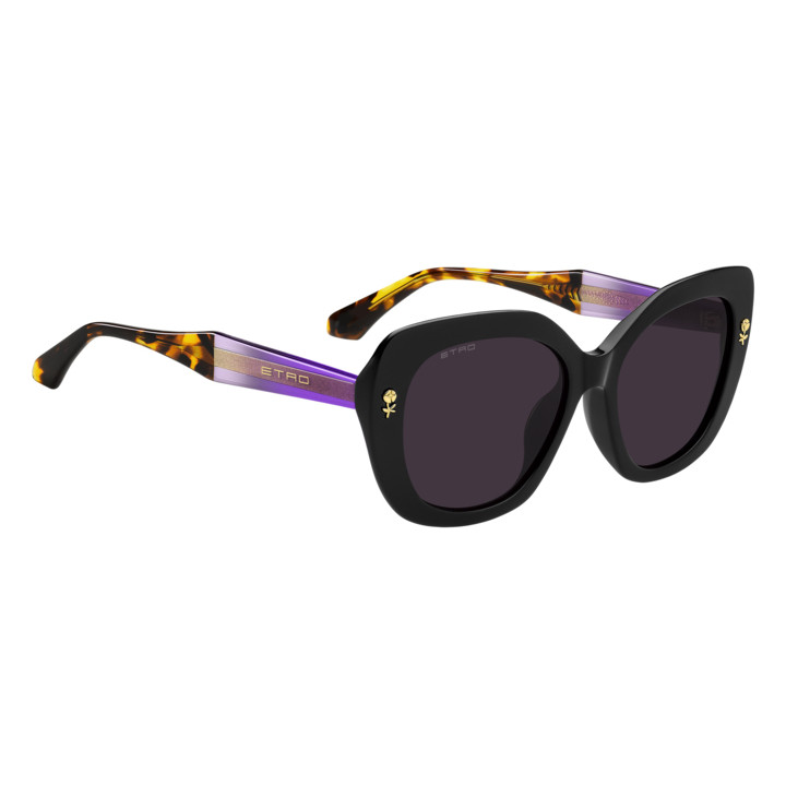 Lunettes de soleil Etro 0091/F/S Black / verres Violet (807-UR)