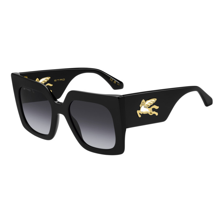Lunettes de soleil Etro 0075/S Black / verres Dark Grey Shaded (807-9O)