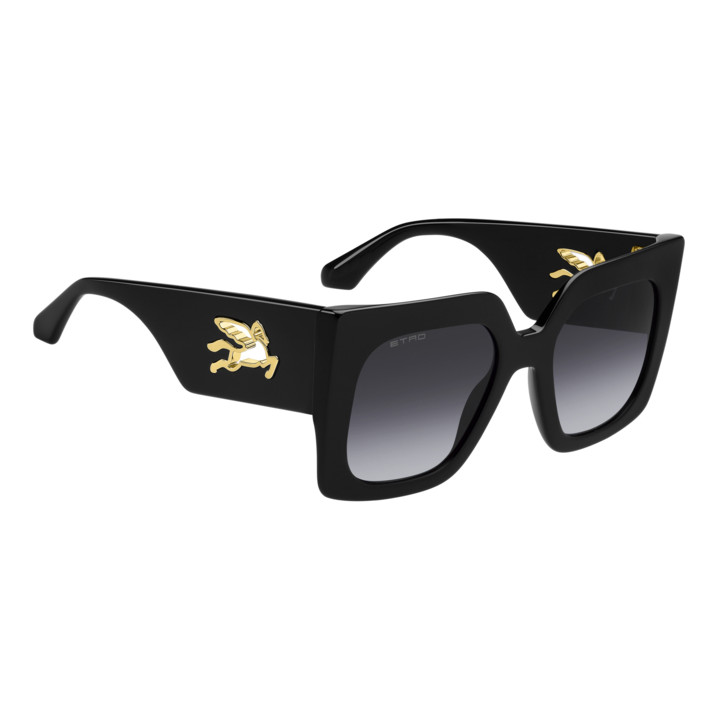 Lunettes de soleil Etro 0075/S Black / verres Dark Grey Shaded (807-9O)