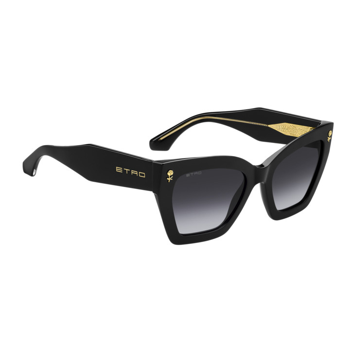 Lunettes de soleil Etro 0090/S Black / verres Dark Grey Shaded (807-9O)