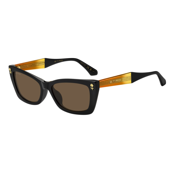 Lunettes de soleil Etro 0092/F/S Black / verres Brown (807-70)