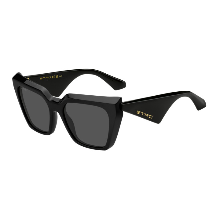 Lunettes de soleil Etro 0096/G/S Black / verres Grey (807-IR)