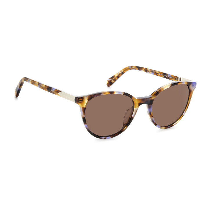Lunettes de soleil Fossil FOS 2154/S Violet Blue Havana / verres Brown (1JP-70)