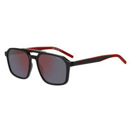 Lunettes de soleil HUGO HG 1335/S Black / verres Red Mirror (807-AO)