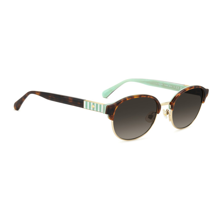 Lunettes de soleil Kate Spade KS JONAE 2/F/S Havana Green / verres Brown Shaded (PHW-HA)