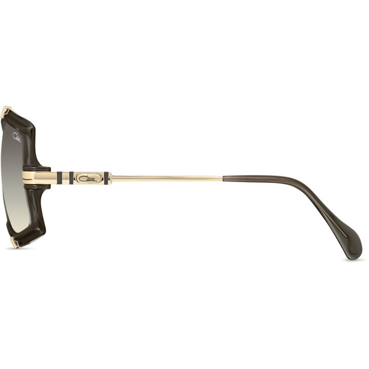 Cazal 863 001 noir-aubergine - vue de profil