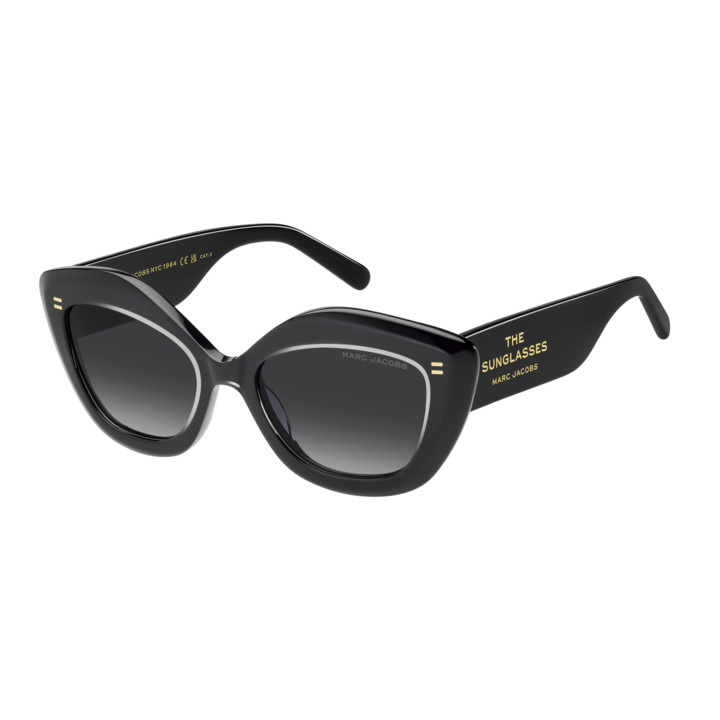 Lunettes de soleil Marc Jacobs MARC 800/S Crystal Black / verres Dark Grey Shaded (MNG-9O)