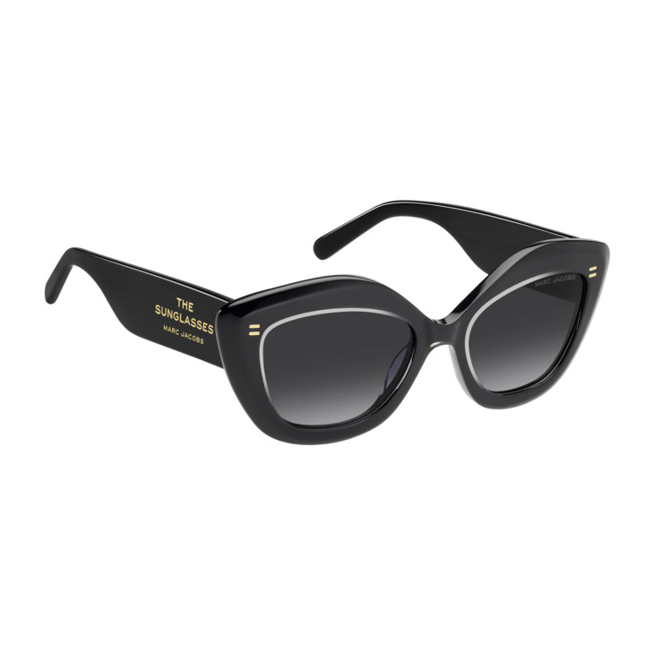 Lunettes de soleil Marc Jacobs MARC 800/S Crystal Black / verres Dark Grey Shaded (MNG-9O)