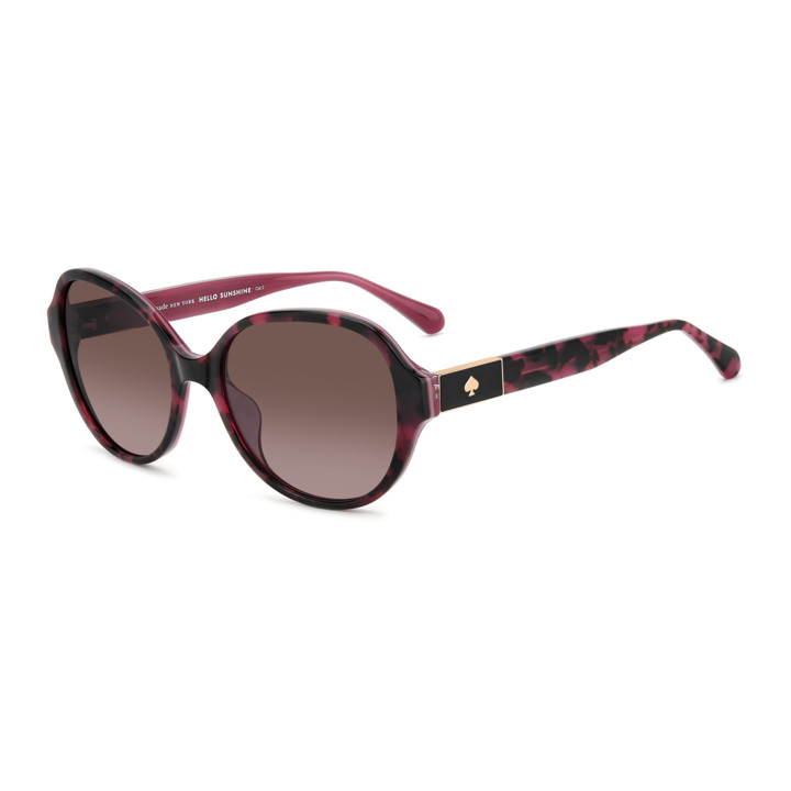Lunettes de soleil Kate Spade KS EMALIE 2/G/S Pink Havana / verres Pink Doubleshade (HT8-3X)