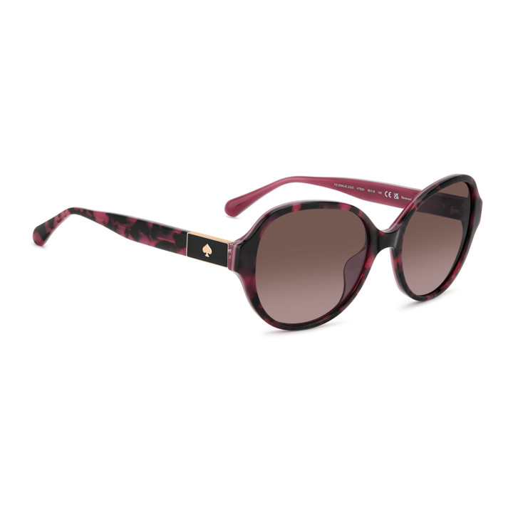 Lunettes de soleil Kate Spade KS EMALIE 2/G/S Pink Havana / verres Pink Doubleshade (HT8-3X)