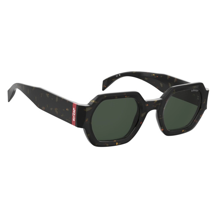 Lunettes de soleil Levi's LV 1079/S Havana / verres Green (086-QT)