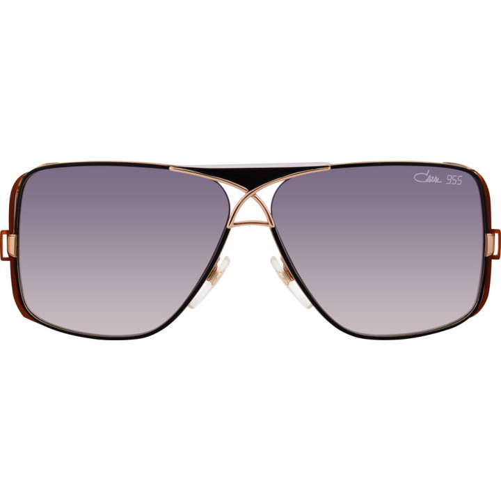 Cazal 955 010 noir-orange - vue de face