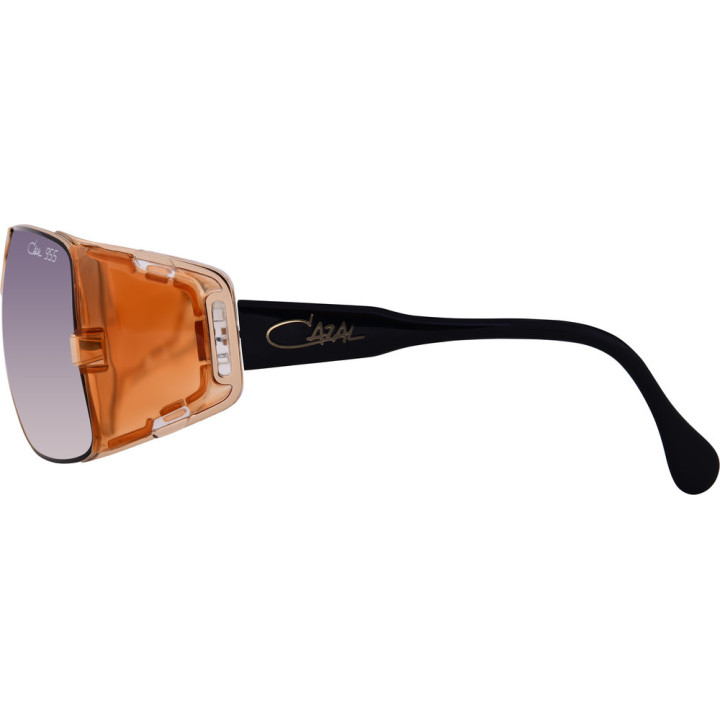 Cazal 955 010 noir-orange - vue de profil
