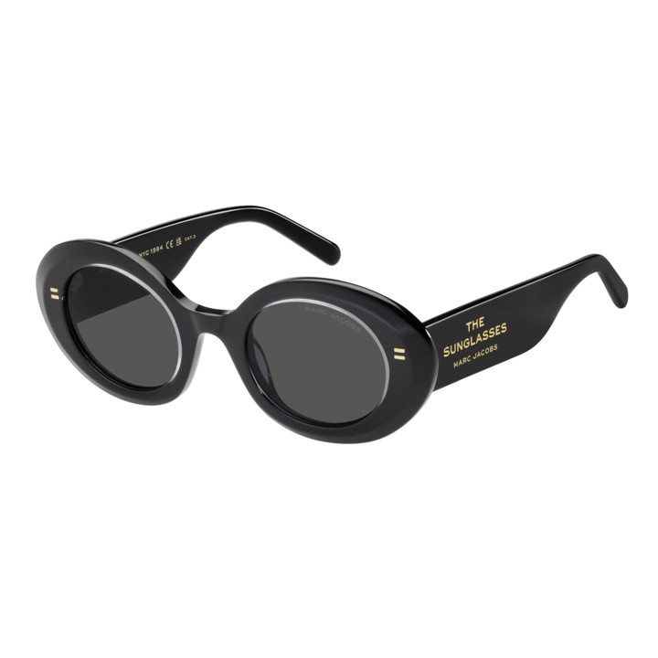 Lunettes de soleil Marc Jacobs MARC 799/S Crystal Black / verres Grey (MNG-IR)