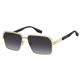 Lunettes de soleil Marc Jacobs MARC 839/S Gold Black 2 / verres Dark Grey Shaded (RHL-9O)