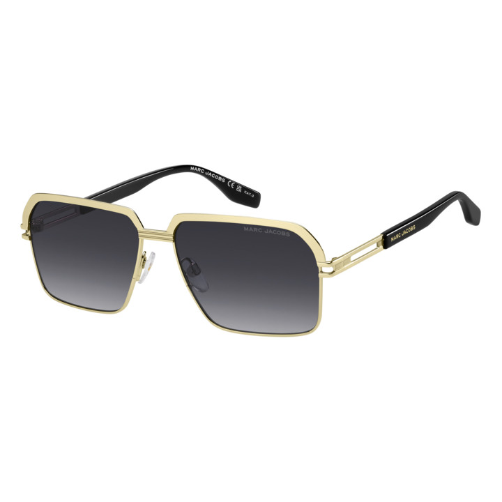 Lunettes de soleil Marc Jacobs MARC 839/S Gold Black 2 / verres Dark Grey Shaded (RHL-9O)