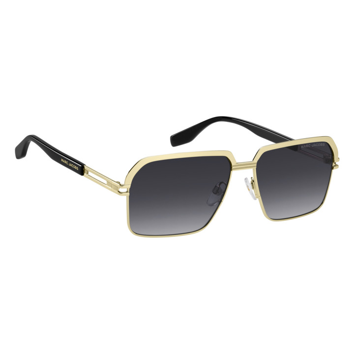 Lunettes de soleil Marc Jacobs MARC 839/S Gold Black 2 / verres Dark Grey Shaded (RHL-9O)