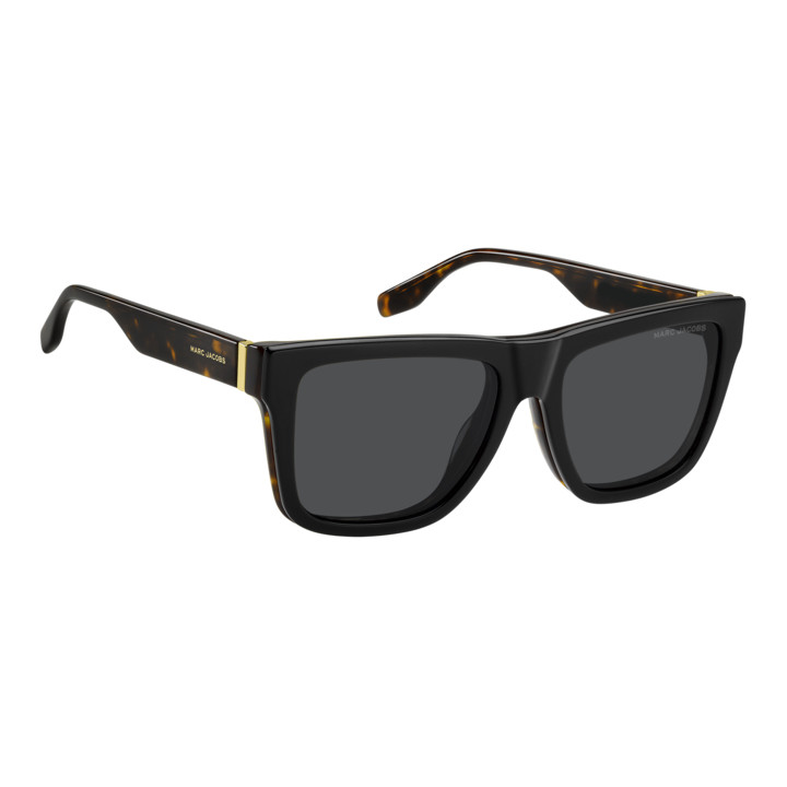Lunettes de vue avec clip solaire Marc Jacobs MARC 848/C Havana / verres Grey Polarized (086-M9)