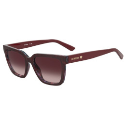 Lunettes de soleil Moschino Love MOL087/S Burgundy 2 / verres Burgundy Shaded Pink (LHF-UQ)