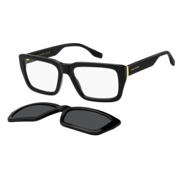 Lunettes de vue avec clip solaire Marc Jacobs MARC 849/C Black Gold / verres Grey Polarized (2M2-M9)