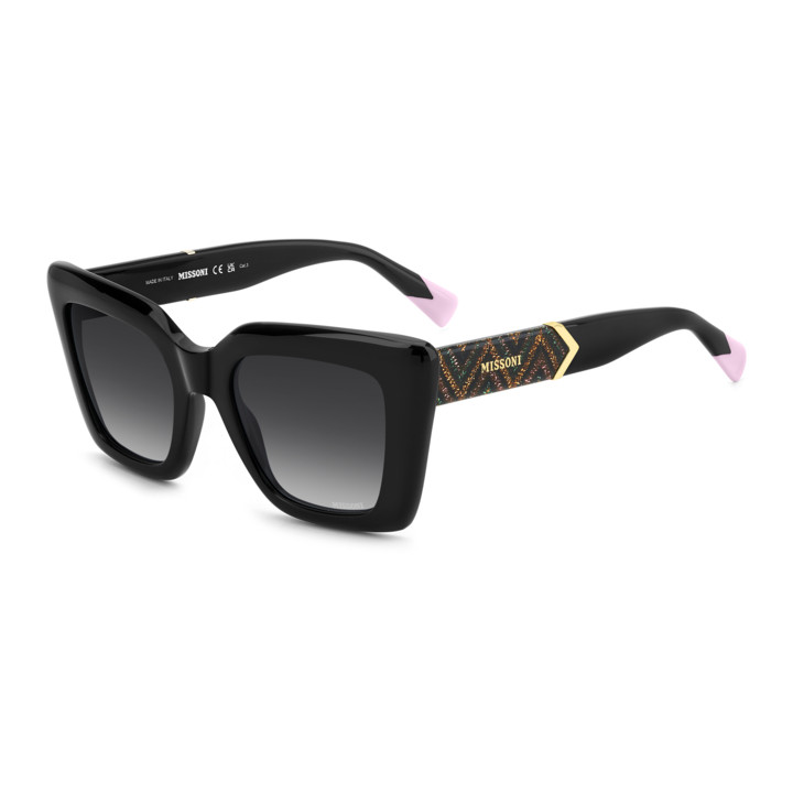 Lunettes de soleil Missoni MIS 0214/S Black / verres Dark Grey Shaded (807-9O)