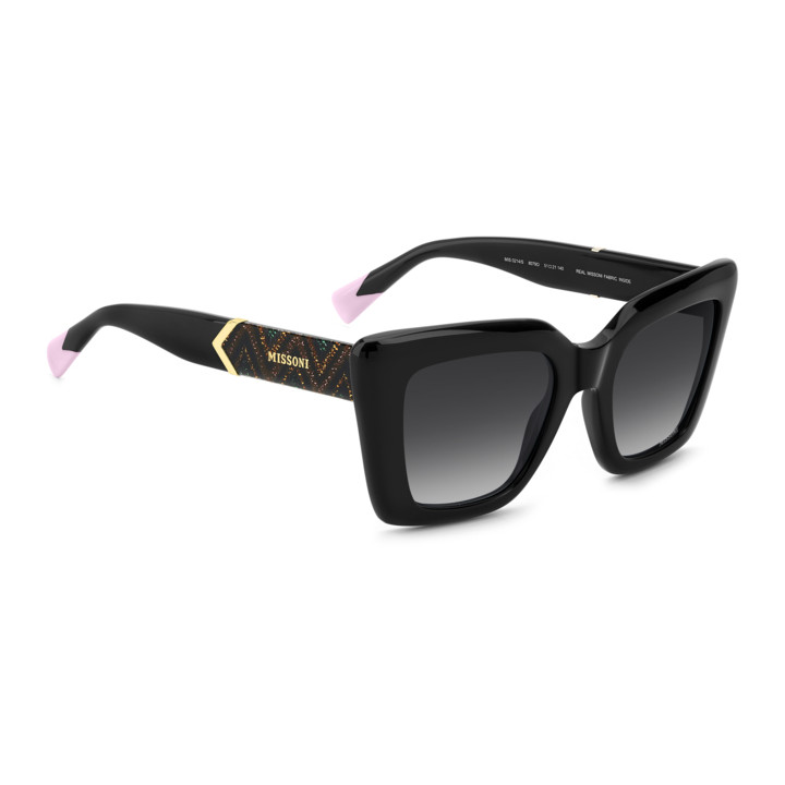 Lunettes de soleil Missoni MIS 0214/S Black / verres Dark Grey Shaded (807-9O)