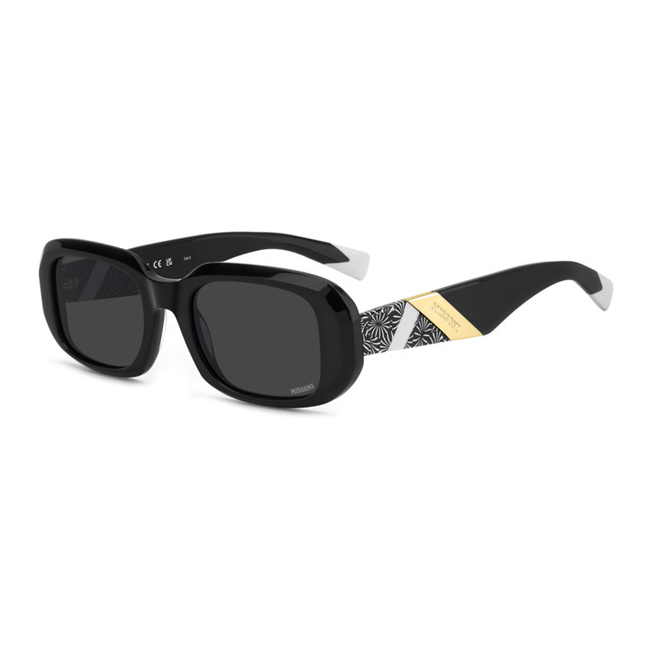 Lunettes de soleil Missoni MIS 0220/S Black / verres Grey (807-IR)