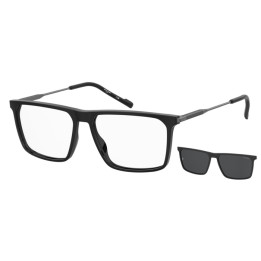Lunettes de vue avec clip solaire Pierre Cardin P.C. 6286/C Matte Black / verres Grey Polarized (003-M9)