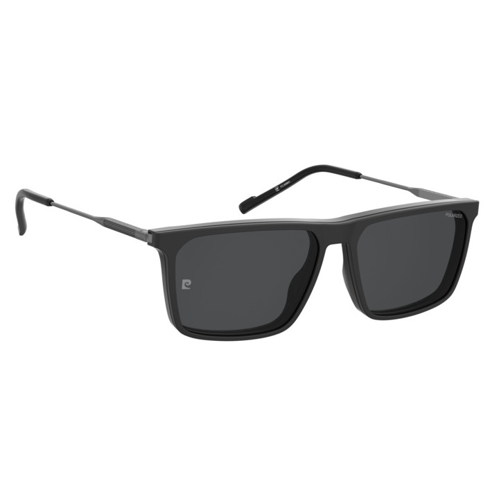 Lunettes de vue avec clip solaire Pierre Cardin P.C. 6286/C Matte Black / verres Grey Polarized (003-M9)