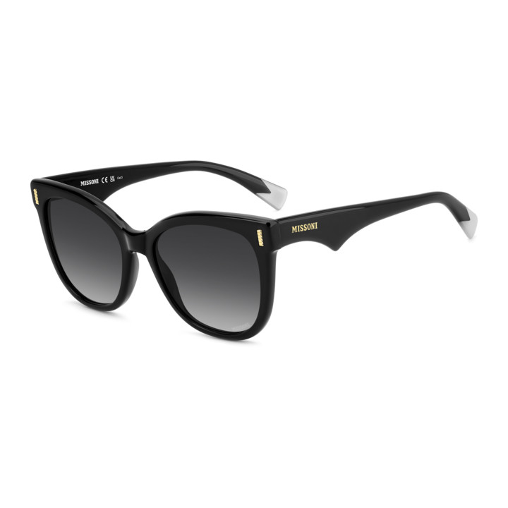 Lunettes de soleil Missoni MIS 0233/S Black / verres Dark Grey Shaded (807-9O)