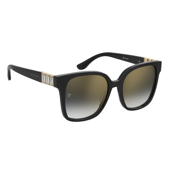 Lunettes de soleil Pierre Cardin P.C. 8537/S Black / verres Grey Shaded Gold Mirror (807-FQ)
