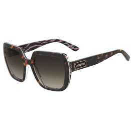 Lunettes de soleil Moschino Love MOL082/S Havana Patttrn Pink / verres Brown Shaded (MAP-HA)