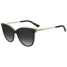 Lunettes de soleil Moschino Love MOL085/S Black Multicolor / verres Dark Grey Shaded (SDK-9O)
