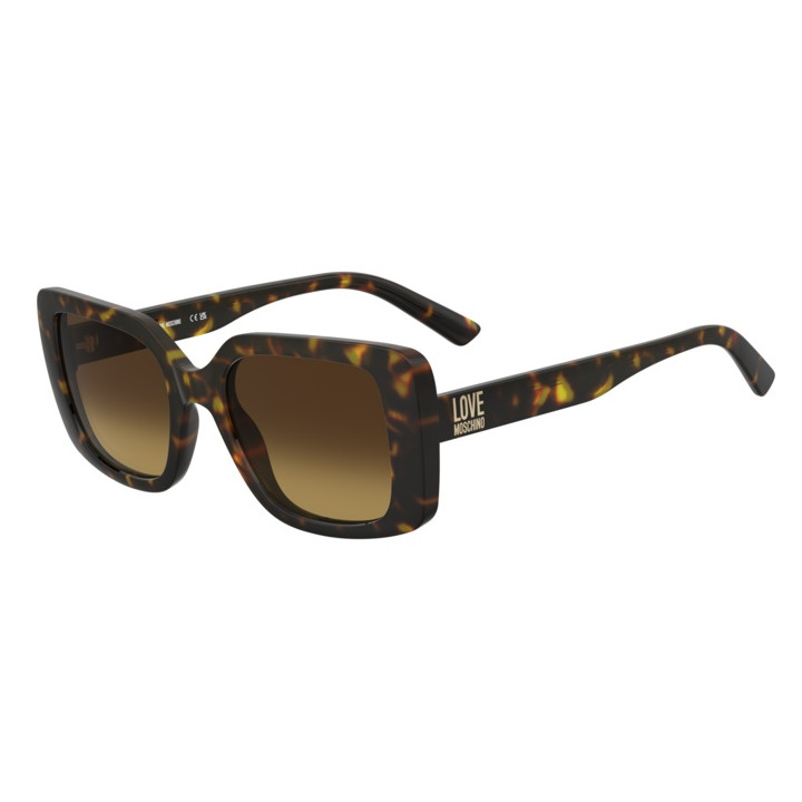 Lunettes de soleil Moschino Love MOL090/S Havana / verres Brown Shaded Orange (086-5U)