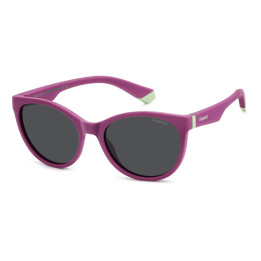 Lunettes de soleil Polaroid Kids PLD 8065/S Cyclamen / verres Grey Polarized (QHO-M9)