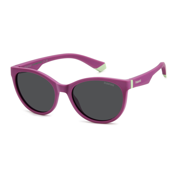 Lunettes de soleil Polaroid Kids PLD 8065/S Cyclamen / verres Grey Polarized (QHO-M9)