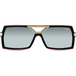 Cazal 8509 001 noir-rouge coquelicot - vue de face