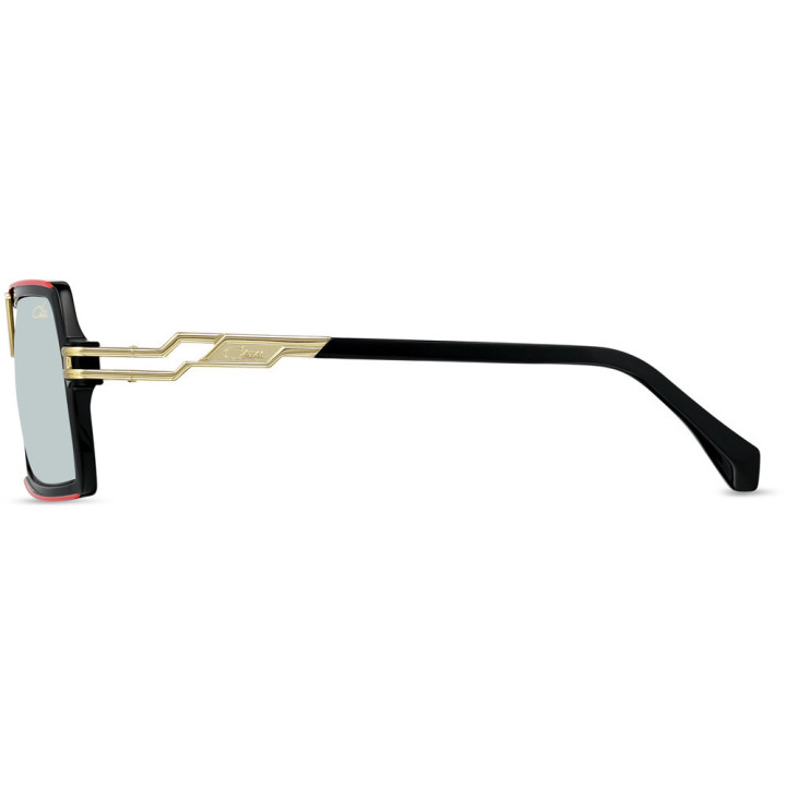 Cazal 8509 001 noir-rouge coquelicot - vue de profil