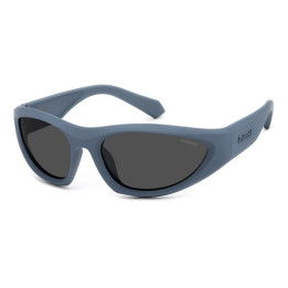 Lunettes de soleil Polaroid PLD 2165/S Matte Blue / verres Grey Polarized (FLL-M9)