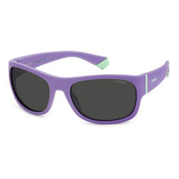 Lunettes de soleil Polaroid Kids PLD 8064/S Violet / verres Grey Polarized (B3V-M9)