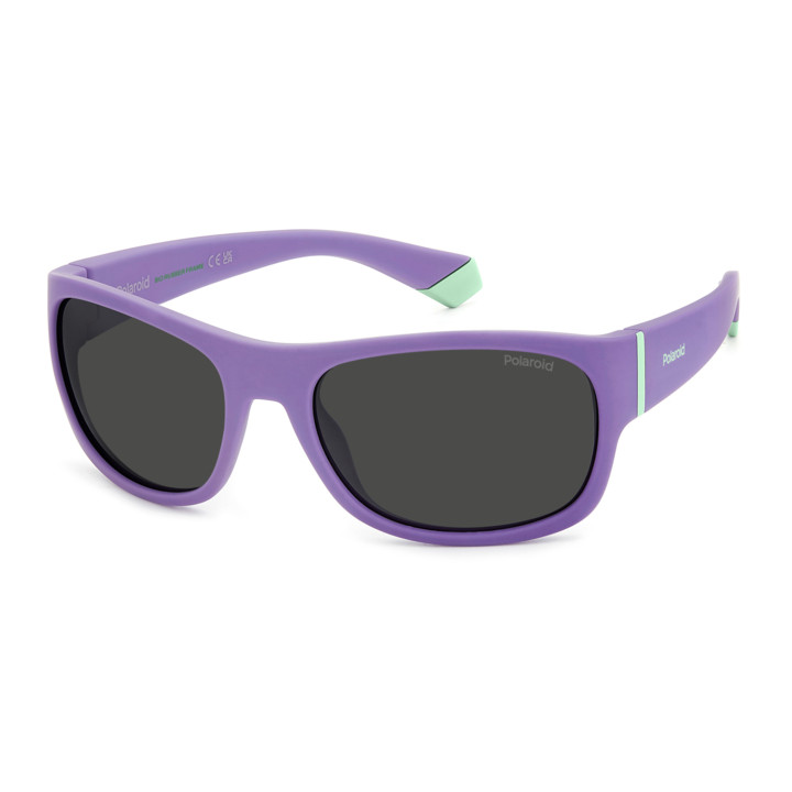 Lunettes de soleil Polaroid Kids PLD 8064/S Violet / verres Grey Polarized (B3V-M9)