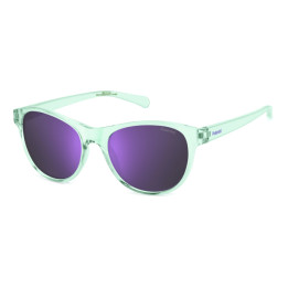 Lunettes de soleil Polaroid Kids PLD 8066/S Aqua / verres Violet Mirror Polarized (WK2-MF)
