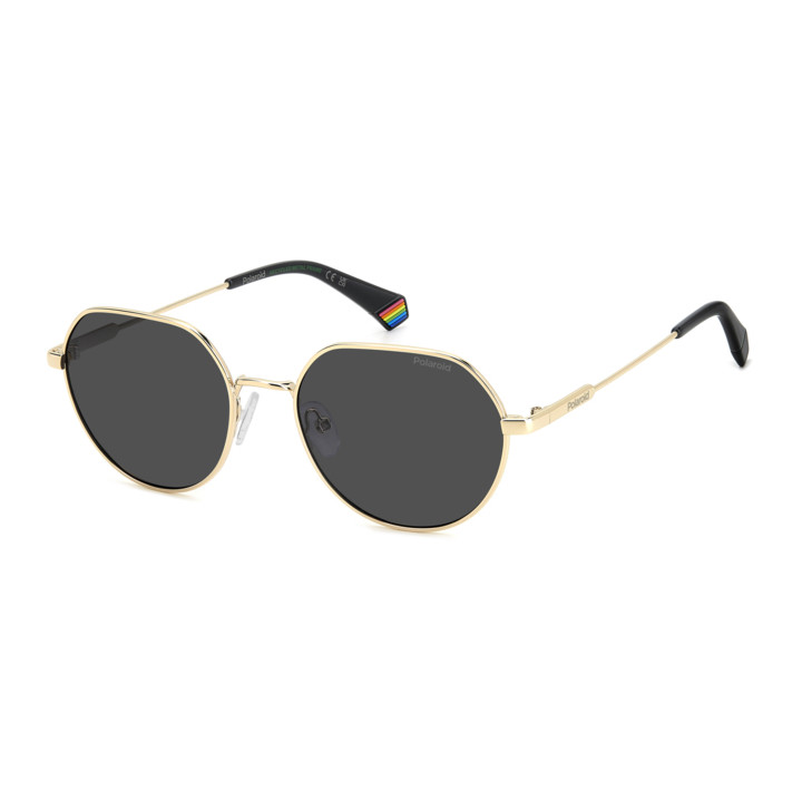 Lunettes de soleil Polaroid PLD 6236/S/X Gold Black 2 / verres Grey Polarized (RHL-M9)