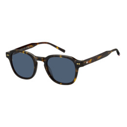 Lunettes de soleil Tommy Hilfiger TH 2185/S Havana / verres Blue (086-KU)