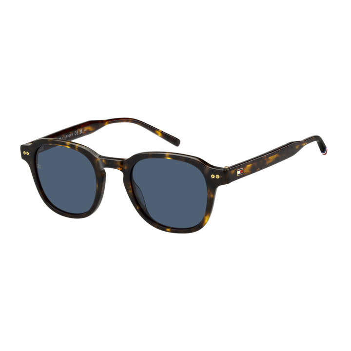 Lunettes de soleil Tommy Hilfiger TH 2185/S Havana / verres Blue (086-KU)