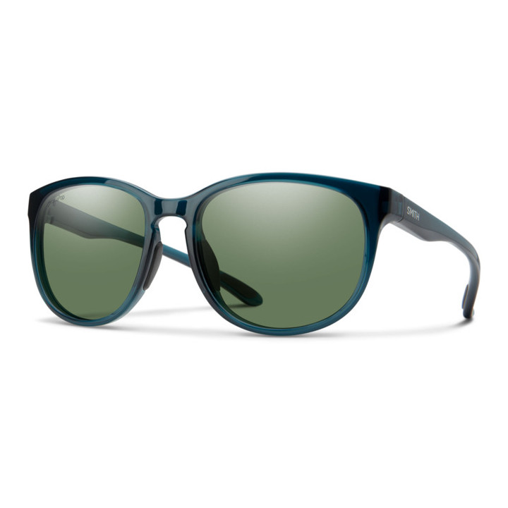Lunettes de soleil Smith LAKE SHASTA Crystal Blue / verres Green Polarized High Contrast (QM4-L7)