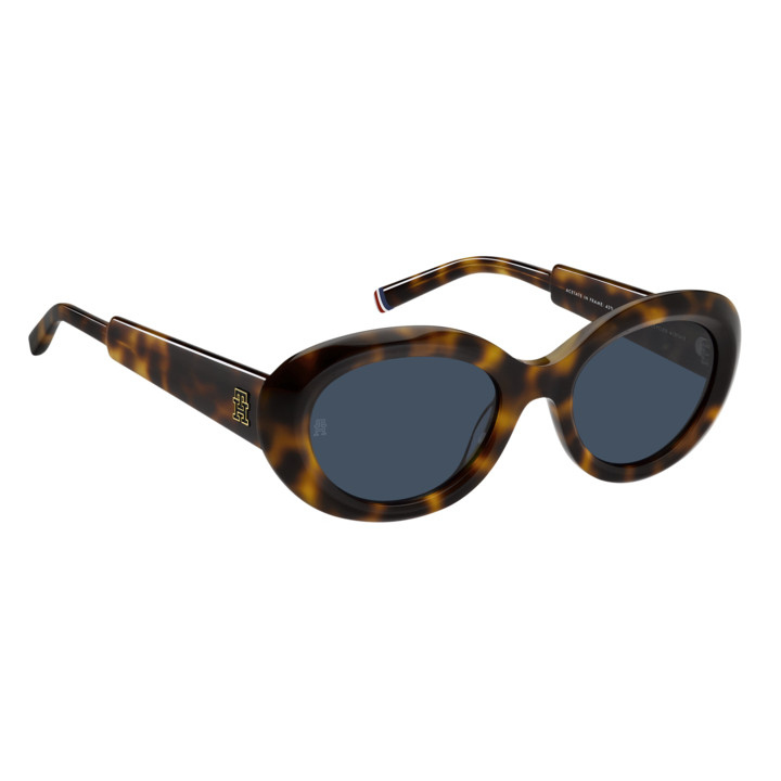 Lunettes de soleil Tommy Hilfiger TH 2207/S Havana 2 / verres Blue (05L-KU)