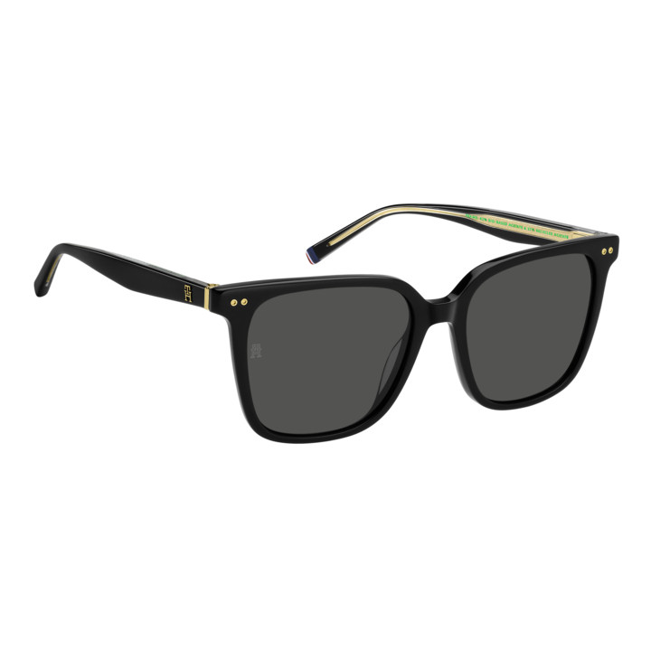 Lunettes de soleil Tommy Hilfiger TH 2211/S Black / verres Grey (807-IR)